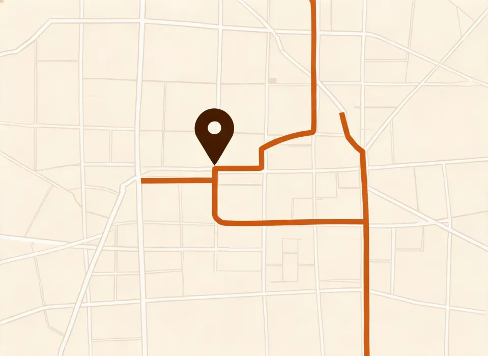 Map for the Kaihara apparel fabric desk