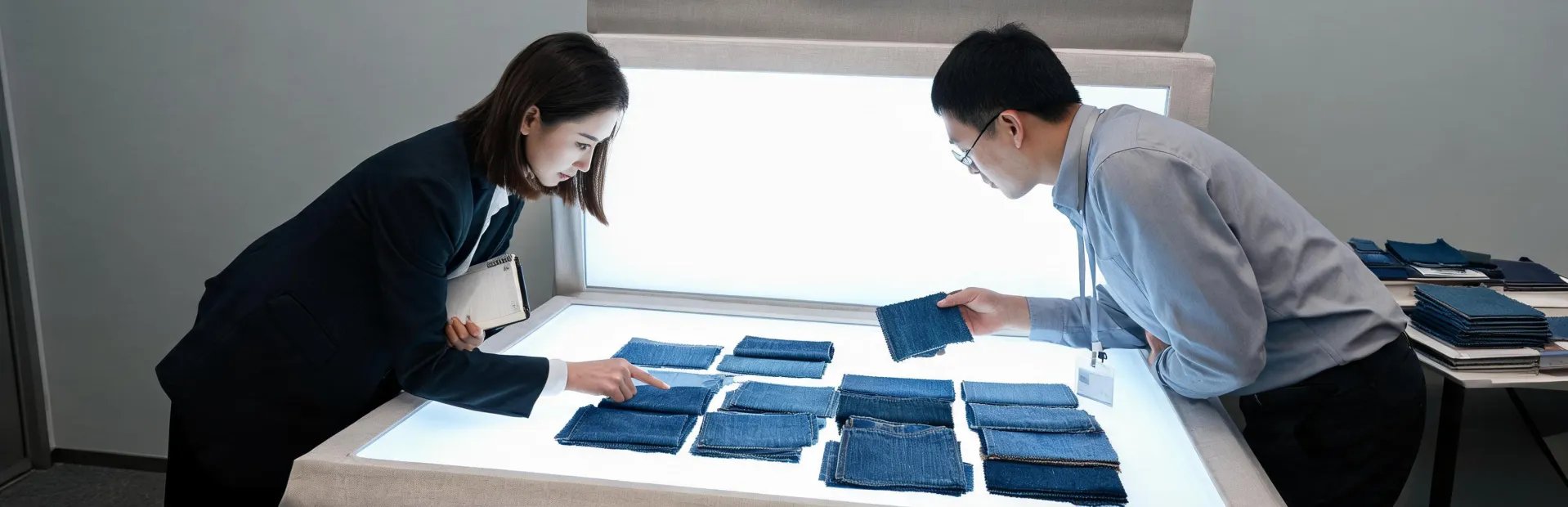 Apparel fabric shade approval meeting