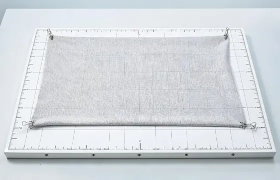 Stretch woven fabric recovery test