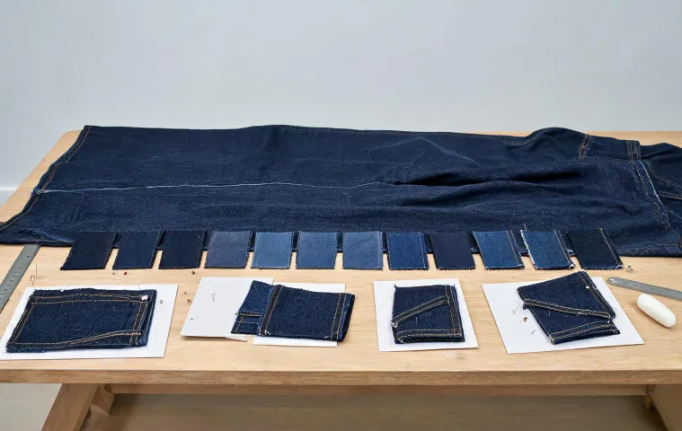 Rigid denim garment development